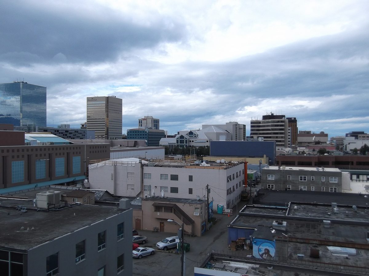 Skyline and aerial view of Anchorage, AK - LD Movers moving service area