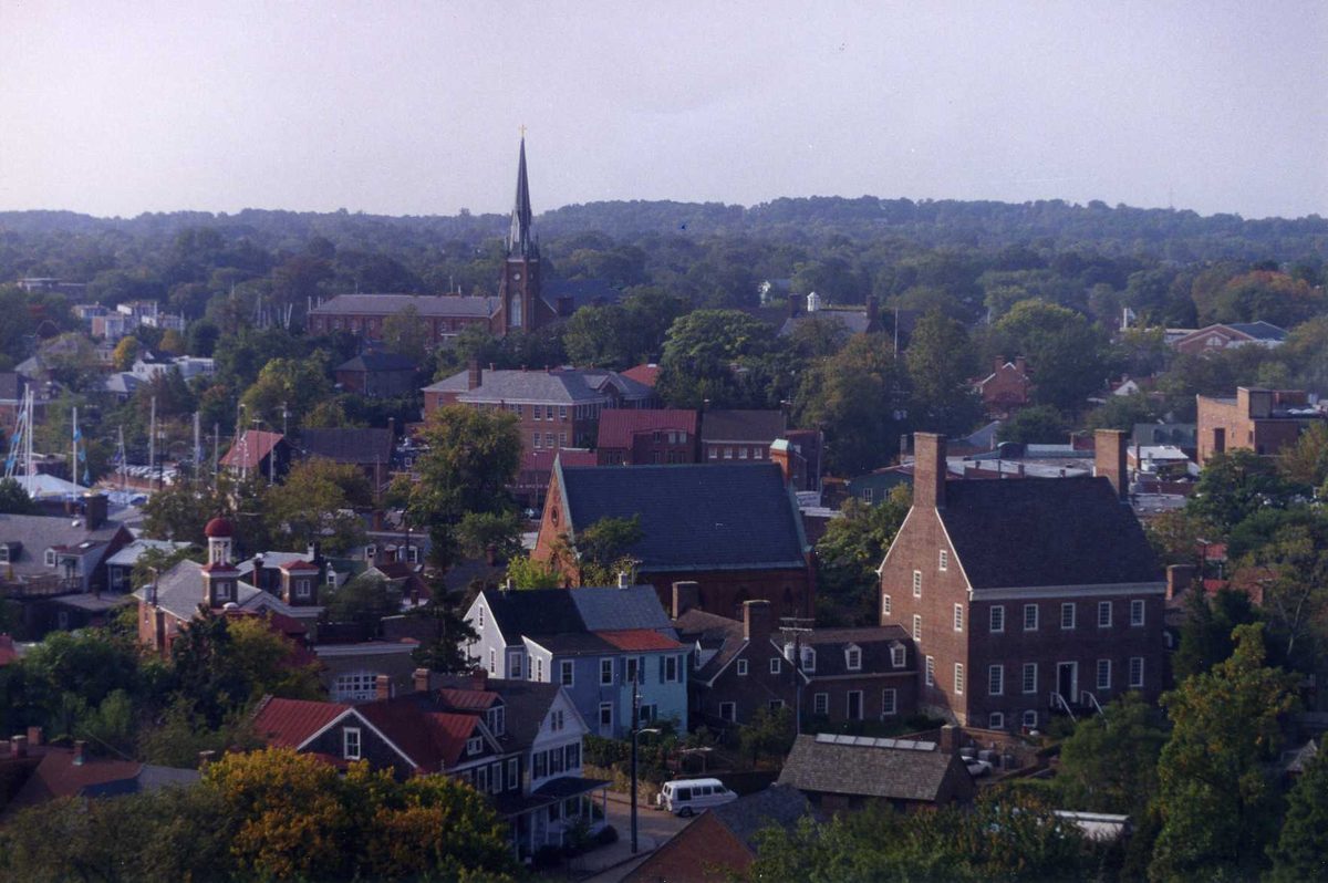 Skyline and aerial view of Annapolis, MD - LD Movers moving service area
