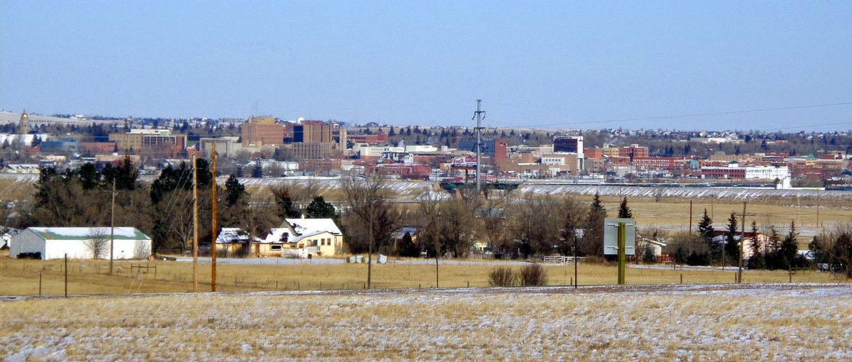 Skyline and aerial view of Cheyenne, WY - LD Movers moving service area