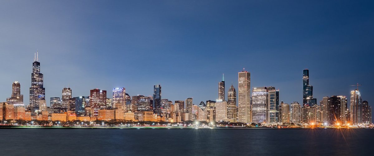 Skyline and aerial view of Chicago, IL - LD Movers moving service area