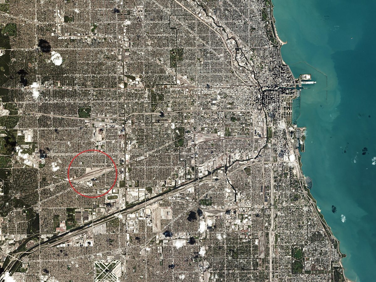 Skyline and aerial view of Cicero, IL - LD Movers moving service area