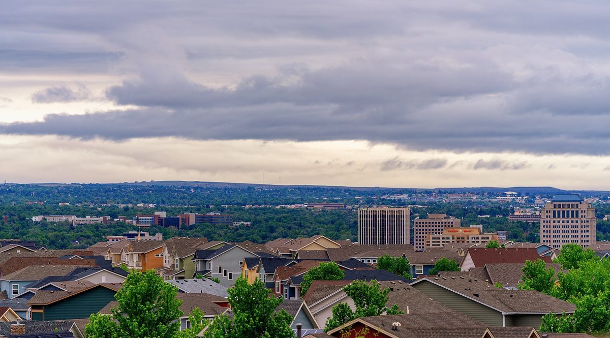 Skyline and aerial view of Colorado Springs, CO - LD Movers moving service area