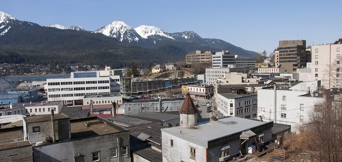 Skyline and aerial view of Juneau, AK - LD Movers moving service area