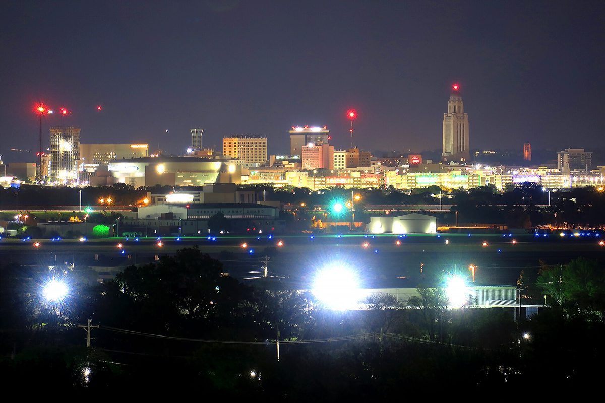 Skyline and aerial view of Lincoln, NE - LD Movers moving service area