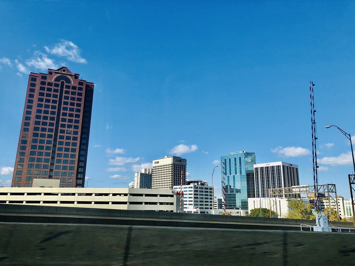 Skyline and aerial view of Norfolk, VA - LD Movers moving service area