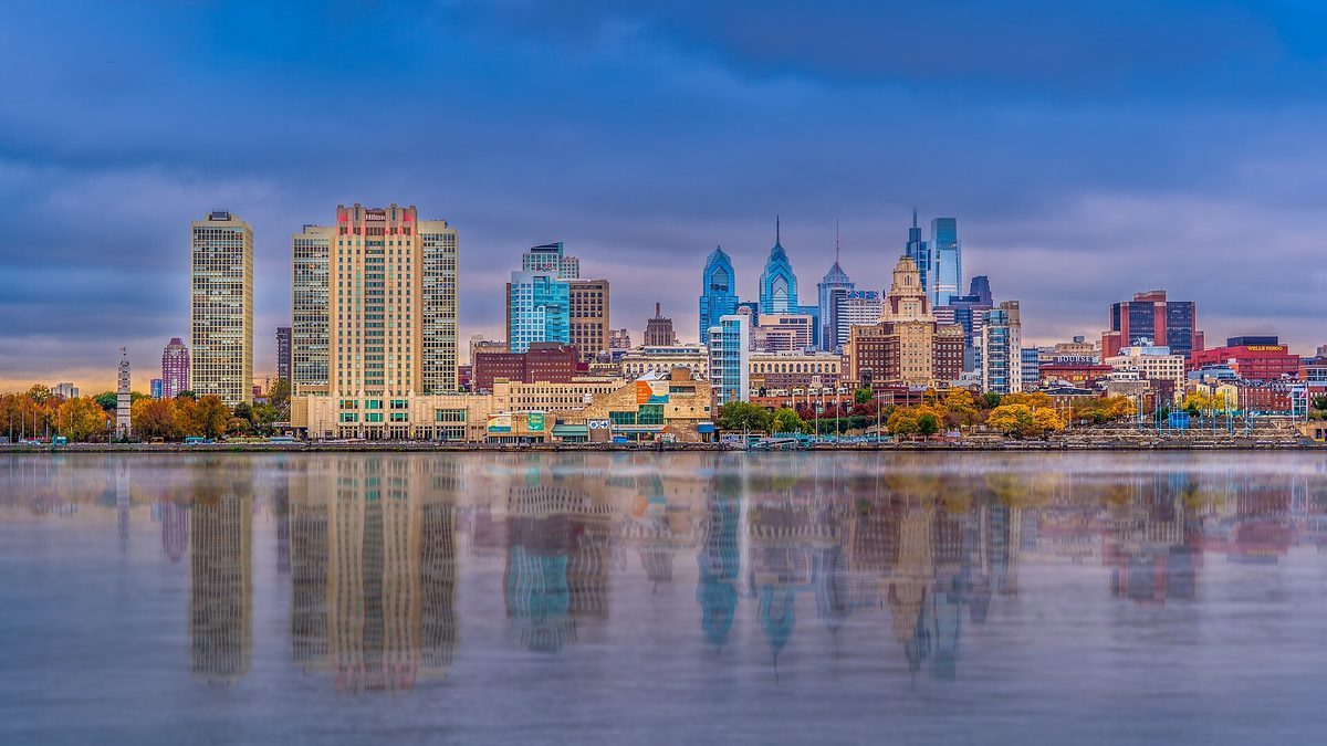 Skyline and aerial view of Philadelphia, PA - LD Movers moving service area