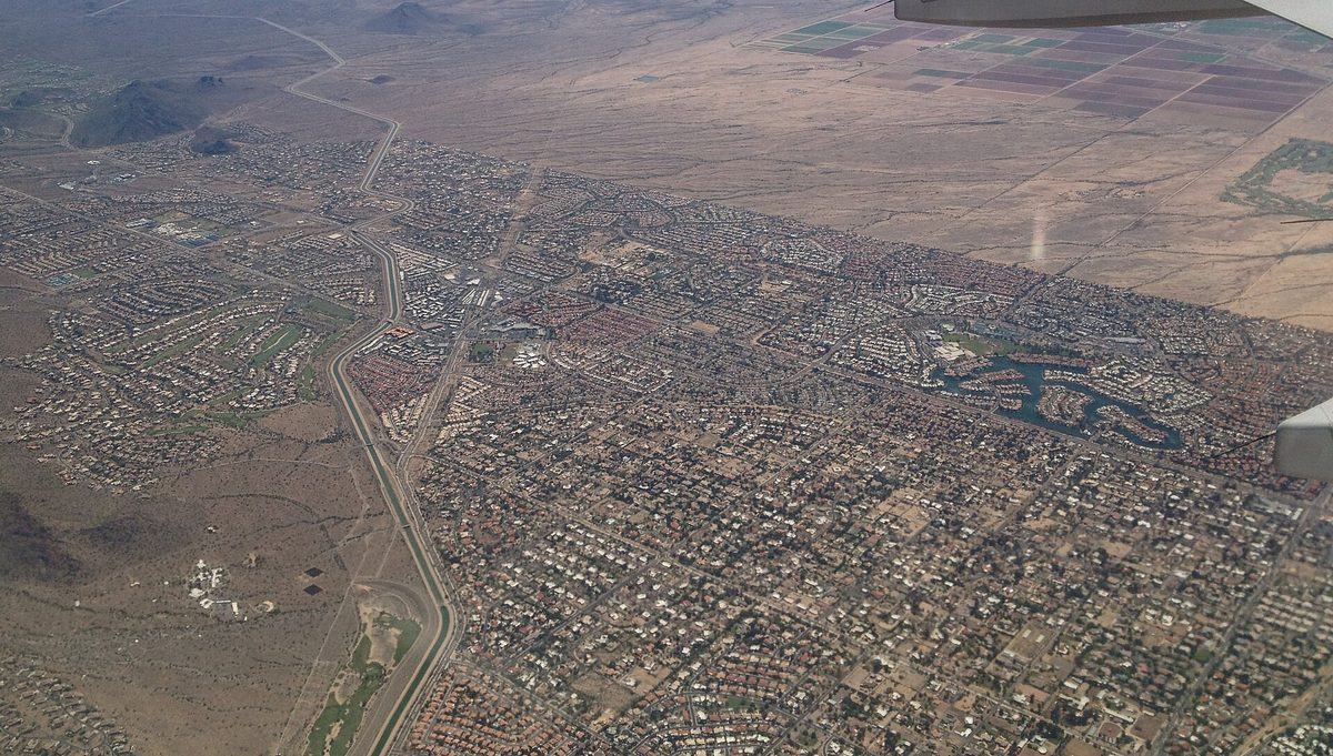 Skyline and aerial view of Scottsdale, AZ - LD Movers moving service area