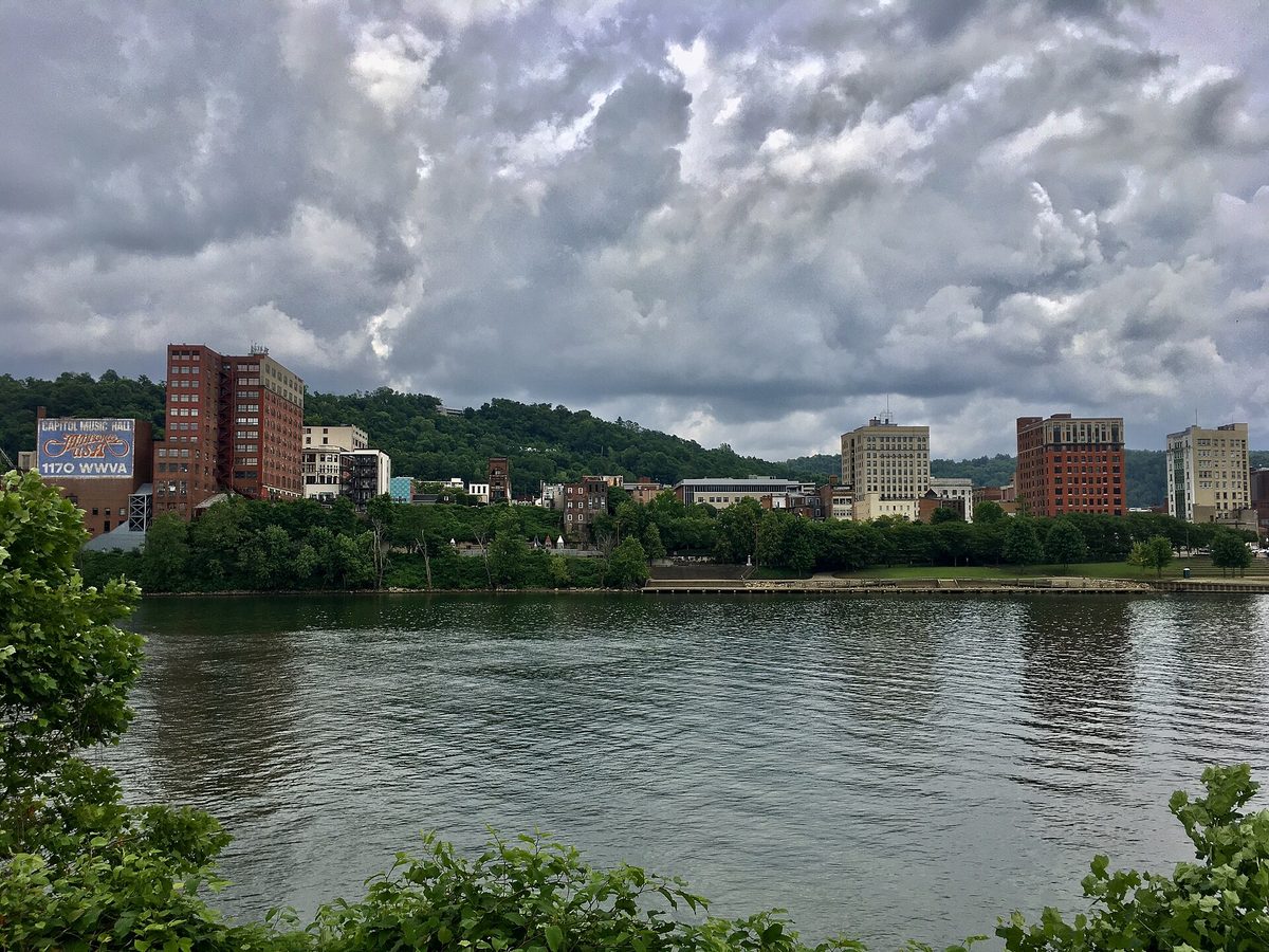 Skyline and aerial view of Wheeling, WV - LD Movers moving service area