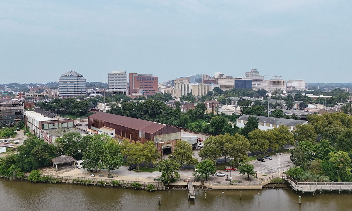 Skyline and aerial view of Wilmington, DE - LD Movers moving service area